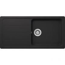 Schock - vier granit noir formhaus 1 grand bac - 1 égouttoir