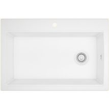 Evier Granit Turtl Largus Blanc 1 Bac Xl 840x560