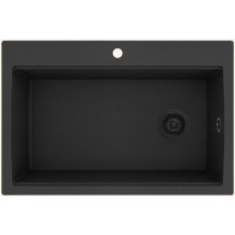 Evier Granit Turtl Largus Noir 1 Bac Xl 840x560
