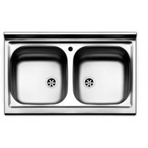 Apell - vier homologue en acier inoxydable 2 réservoirs cm 80