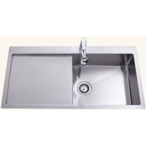 Helika - Evier Inox Luny 1 Grand Bac 1 Égouttoir Gauche