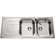 EWI - vier inox lisse Luisina debussy 2 bacs 1 égouttoir