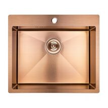 Laveo - vier inox Marmara 1 compartiment rouge d'or