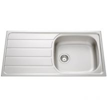 JS - vier de cuisine en Inox mini-structure Montebello - l 1000 x l 500 x p 160 mm - sous-meuble 60 cm - Aquatop