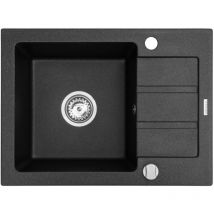 FREGADERO MAIDSINKS PROMO 62X44 1B 1D NEGRO (62x44 1B 1D E070093501 czarny)