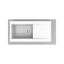 Evier - Résine - Blanc - A encastrer - STRADOUR - Lierra