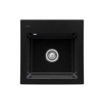 Evier villeroy et boch Subway 50 s 52,5 x 51 cm sans egouttoir Chromite CeramicPlus avec vidage manuel
