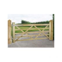 Cannock Gates - Evington Farm/Field Style 5 Bar Gate - Pressure Treated Scandinavian Redwood - W900 x H1200 mm