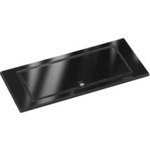 Evoline - Backflip Steckdose - versenkbare Steckdose 2 fach mit usb-c Charger, Kunststoff / Glas schwarz glänzend