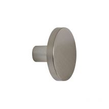 Evoludis - Tête portemanteau ronde acier brosse