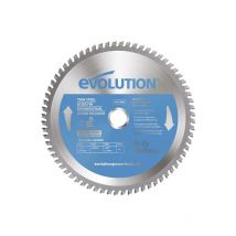 Evolution Power Tools - Evolution Thin Steel Cutting Mitre Saw Blade 185 x 25.4mm x 68T EVLT185TC68M