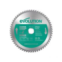 Evolution Aluminium Cutting Mitre Saw Blade 210 x 25.4mm x 60T
