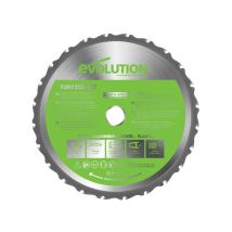 Evolution Power Tools - Evolution fury Multi-Purpose tct Circular Saw Blade 255 x 25.4mm x 24T EVLF255MULTI