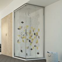 Duschkabine eckig Klarglas h 198 mod. Evolution 90x90 cm