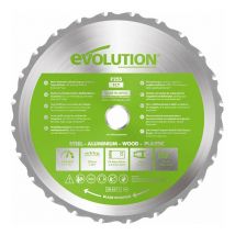 Power Tools - fury Lama Multiuso con Punte al Carburo di Tungsteno 255 mm - Evolution