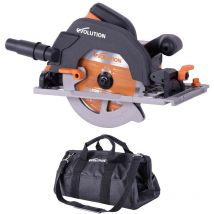 Evolution - R185CCSXPLUS 230v 185mm Multi-Material Premium Circular Saw with Bag