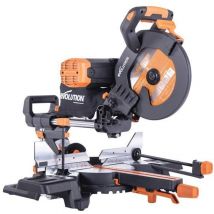 Evolution - 053-0001C R255SMS-DB+ Multi-Material Sliding Mitre Saw 255mm 2000W 240V