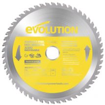 Evolution S210TCT-54CS - 210 mm Lama per taglio di acciaio inossidabile - Lama per metallo a 54 denti con punte in carburo che in pratica non genera