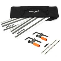 Evolution - ST1400-G2 Universal 1.4m Circular Saw Track 2x 700mm Self-Aligning Connectors new version
