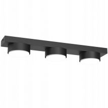 Ewilight ALFA LISTWA 3x GX53 Plafonnier LED, noir