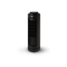 EWT - Ventilateur colonne oscillant Compact 20W 3 vitesses H31.5cm D30cm Noir