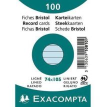 Karteikarte Din A7 Liniert Blau 100 St./pack.