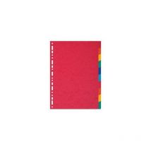 Ordnerregister din A4 blanko Colorspankarton mehrfarbig 10 Registerblätter