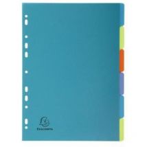 Ordnerregister Forever DIN A4 blanko Polypropylen recycelt mehrfarbig 6 Registerblätter