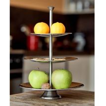 Support de service 3 niveaux 36,5 cm Inox Excellent Houseware