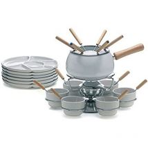 Convivio Servizio Fonduta, Acciaio Inossidabile, 28 Pezzi - Excelsa