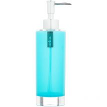 Linea Bagno Dispenser Sapone, Azzurro, 6.5 x 6.5 x 22 cm - Excelsa