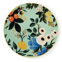 Excelsa Fiori Frida Sottopentola, Ceramica dolomite e sughero, Cm. 16 x 16