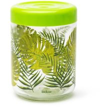Foliage Barattolo con Coperchio, 800 Ml., Vetro - Excelsa
