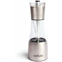 Excelsa Duo Macinasale/pepe 2 In 1, Acciaio Inossidabile, Argento