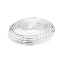 Câble méplat rj blanc 6C - rouleau de 100m (610611) - Exertis Connect