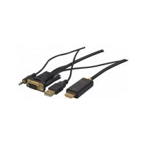 Exertis Connect - Cordon / convertisseur vga + audio vers hdmi - 1,80M (127848)