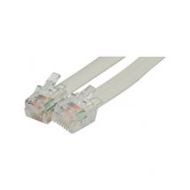Cordon téléphonique RJ12 / RJ12 ivoire - 7 m (935600) - Exertis Connect