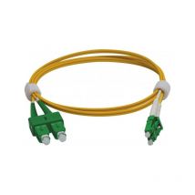 Exertis Connect - Jarretière duplex 2.0 mm OS2 sc-apc/lc-apc jaune - 3 m (392463)