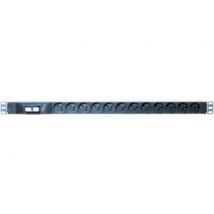 Multiprise rackable 19'' verticale 12 prises – Disjoncteur intégré – Electricité et domotique