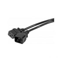 Rallonge secteur C19 / C20 noire - 2,0 m (808002) - Exertis Connect