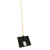 Plastic Snow Shovel with Wood Handle and Black Plastic Shovel 0108057 - Exertis