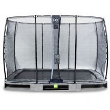EXIT Elegant Inground-Trampolin 214x366cm mit Economy Sicherheitsnetz - grau