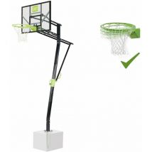 EXIT Galaxy basketball backboard for installing on ground with dunk hoop - green/black