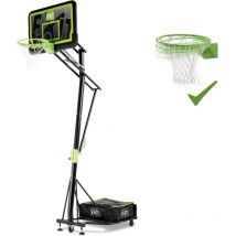 Exit Toys - exit Galaxy portable basketball backboard on wheels with dunk hoop - black edition