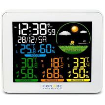 Gartenthermometer Oregon Scientific – Funkgesteuerte Wetterstation – Innen-Luftdruck – Akku – Weiß