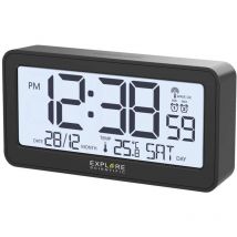 RDC1000CM3000 radiopiloté(e) Réveil noir (mat) Heures de réveil 2 - Explore Scientific