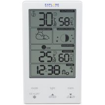 Stazione Meteo Touch OXS070 – Rilevazione temperatura interna ed esterna – Display touch – 18,5 cm x 10 cm x 4,93 cm