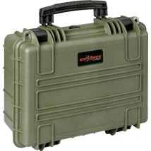 Outdoor Koffer 3818HL.G green with pick & pluck foam (b x h x t) 38 x 27 x 18 cm Ol - Explorer Cases