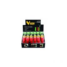 Espositore Torce Led Colori Assortiti 24 Pezzi - Vigor