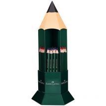 Expositor 60 lapices gruesos rojo/azul